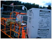 This is how to deliver a hot water heater and parts