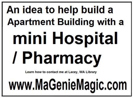 An idea to help build a apartment building with a mini hospital pharmacy 120610